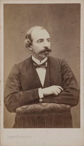 Portret kompozytora Emile Jonas 1827-1905. autorstwa Photo studio Legé and Bergeron.