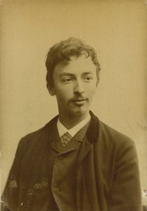 Portret Vilhelma Hammershøi 1864-1916, 1891. autorstwa Photo studio Müller and Co..