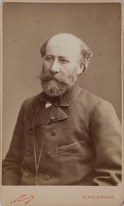 Portret Octave Feuillet 1821-1890. autorstwa Photo studio Nadar.