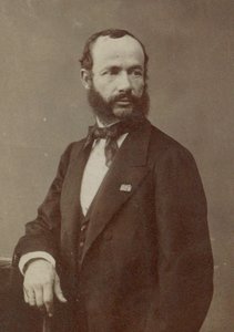 Portret skrzypka i kompozytora Henri Vieuxtempsa 1820-1881, lata 70. XIX wieku.