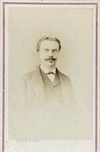 Portret Guya de Maupassanta, ok. 1930 r. 1880. autorstwa Photo studio Witz and Cie.