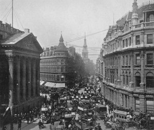 Mansion House i Cheapside, City of London, c1890 1911