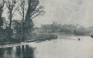 Zamek Windsor, 1910 autorstwa Photochrom Co Ltd of London