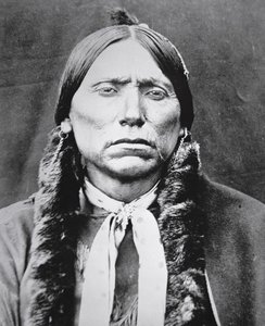Quanah Parker (ok. 1845-1911) (zdjęcie czarno-białe)