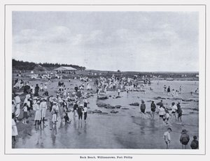Back Beach, Williamstown, Port Phillip (zdjęcie czarno-białe) autorstwa Photographer Australian