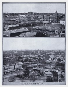 Miasto Bendigo (zdjęcie czarno-białe) autorstwa Photographer Australian