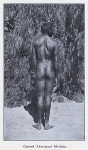 Ciekawy znak Aborygenów (zdjęcie czarno-białe) autorstwa Photographer Australian