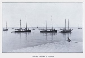 Luggery perłowe w Broome (zdjęcie czarno-białe) autorstwa Photographer Australian