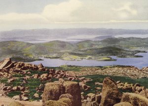 Tasmania: Panorama z Pinnacle (kolorowe zdjęcie) autorstwa Photographer Australian