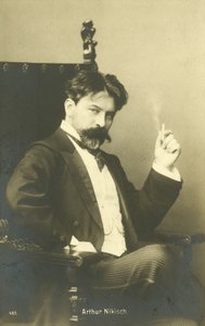 Arthur Nikisch, węgierski dyrygent (zdjęcie czarno-białe)