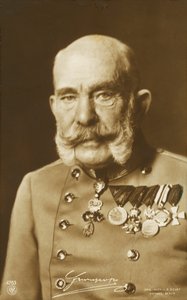 Cesarz Austrii Franciszek Józef I (zdjęcie czarno-białe)