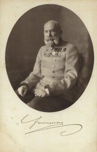 Cesarz Austrii Franciszek Józef I (zdjęcie czarno-białe)