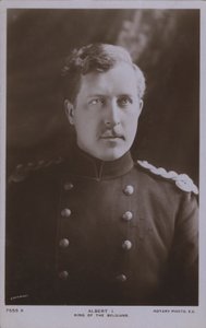 Albert I, król Belgii (zdjęcie czarno-białe)