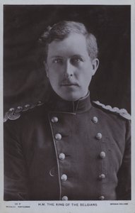 Albert I, król Belgii (zdjęcie czarno-białe)