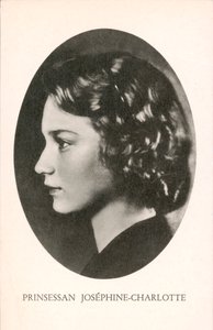 Księżniczka Józefina-Charlotta z Belgii (zdjęcie czarno-białe)