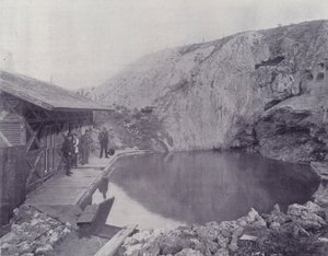 Kanada: The Basin, Hot Springs, Banff (zdjęcie czarno-białe)