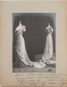 Strona albumu: House of Worth, suknia wieczorowa autorstwa Photographer French