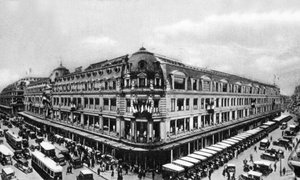 Dobry Rynek, ok. 1910 (czarno-białe zdjęcie) autorstwa Photographer French