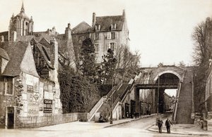 Le Mans, Francja, ok. 1900 (czarno-białe zdjęcie) autorstwa Photographer French