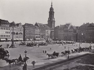 Altmarkt (zdjęcie czarno-białe) autorstwa Photographer German