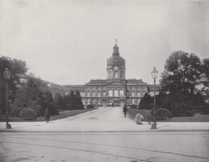 Charlottenburg, Pałac Miejski (zdjęcie czarno-białe) autorstwa Photographer German