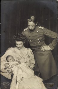 Księżna Cecylia z Wilhelmem Pruskim, dziecko autorstwa Photographer German