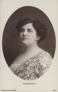 Elena Gerhardt, niemiecka śpiewaczka operowa (zdjęcie czarno-białe) autorstwa Photographer German