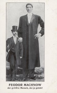 Fiodor Machnow, rosyjski gigant (zdjęcie czarno-białe)