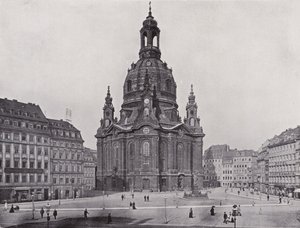 Frauenkirche (zdjęcie czarno-białe) autorstwa Photographer German