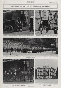 Pogrzeb Alfreda, księcia Sachsen-Coburg i Gotha, drugiego syna królowej Wiktorii i księcia Alberta, Coburg, Niemcy autorstwa Photographer German