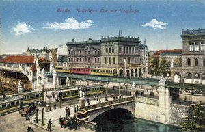 Hallesches Tor, Berlin (kolorowe zdjęcie) autorstwa Photographer German