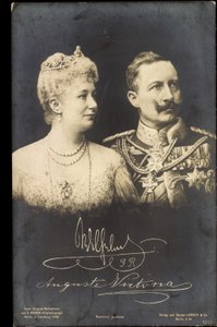 Cesarz Wilhelm II, Augusta Wiktoria, Liersch 1250 autorstwa Photographer German