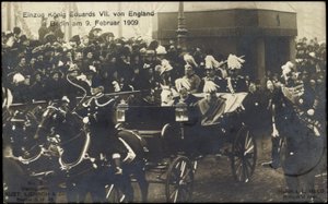 Król Eduard VII przeciwko Anglii w Berlinie, 9 lutego 1909 r. autorstwa Photographer German