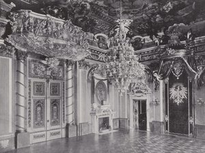 Konigliches Schloss, Thronsaal (zdjęcie czarno-białe) autorstwa Photographer German