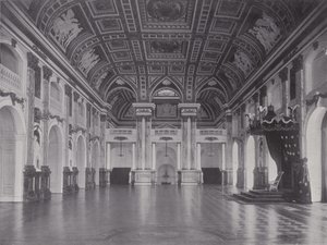 Pałac Królewski, Sala Biała (zdjęcie czarno-białe) autorstwa Photographer German