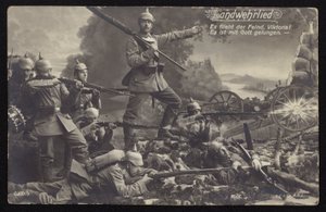 Landwehrlied (pieśń wojskowa) (zdjęcie czarno-białe) autorstwa Photographer German