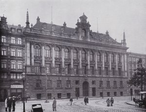 Lipsk: Grassi-Museum (zdjęcie czarno-białe) autorstwa Photographer German