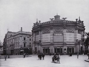 Lipsk: Panorama (zdjęcie czarno-białe) autorstwa Photographer German