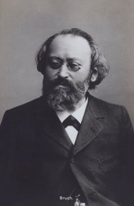 Max Bruch, niemiecki dyrygent i kompozytor (zdjęcie czarno-białe) autorstwa Photographer German