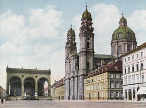 Monachium/Monachium: Theatinerkirche U Feldherrnhalle (zdjęcie) autorstwa Photographer German