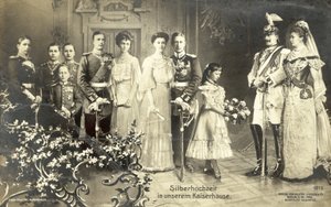 Srebrny ślub cesarza Wilhelma II i cesarzowej Augusty Wiktorii z Niemiec autorstwa Photographer German