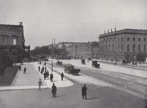 Unter Den Linden (zdjęcie czarno-białe) autorstwa Photographer German