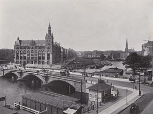 Waisenbrücke (zdjęcie czarno-białe) autorstwa Photographer German