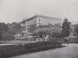 Wilhelms-Platz (zdjęcie czarno-białe) autorstwa Photographer German