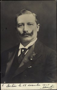 Młody cesarz Wilhelm II, portret, wąsy, RPH
