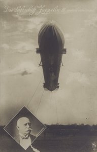 Zeppelin LZ III (zdjęcie czarno-białe) autorstwa Photographer German