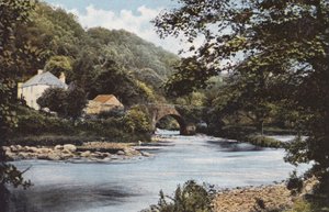 Irlandia: Spotkanie wód, W dolinie Avoca, hrabstwo Wicklow (kolorowe zdjęcie) autorstwa Photographer Irish