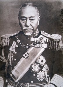 Admirał Togo (zdjęcie czarno-białe) autorstwa Photographer Japanese