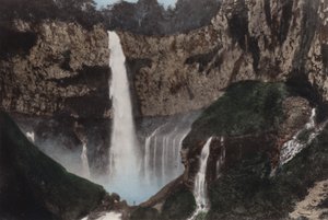 Japonia, ok. 1912: Upadek Kegon, Nikko (zdjęcie) autorstwa Photographer Japanese