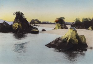 Japonia, ok. 1912: Matsushima, na Morzu Śródlądowym jedna z trzech znanych scen Japonii (zdjęcie) autorstwa Photographer Japanese